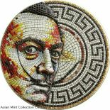 2021 $2 Niue MOSAIC SALVADOR DALI Antique Finish 2 Oz Silver Coin.