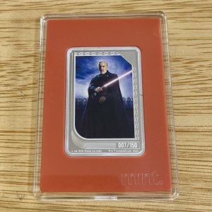 2023 Niue Star Wars Mint Trading Coin Card Count Dooku 1 oz silver  7/150
