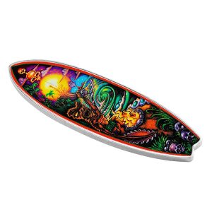 2023 Niue $2 1oz Silver Surfboard Series Enforcer Proof-Like Coin W/OGP