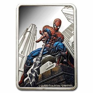 2023 Niue 1 oz Silver $2 Marvel: Spider Man Poster Coin
