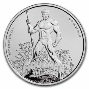2023 - Aquaman™ 1oz Silver DC Comics™ (2) Silver Coin Samoa ST / BU
