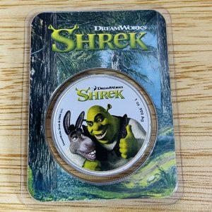 2021 - NIUE: 2 Dollars "Shrek & Donkey" 1 oz #F5247 20th Anniversary DreamWorks™