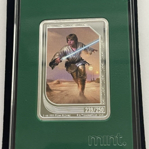 2023 Niue Star Wars Mint Trading Jedi Luke Skywalker 1 oz 999 Silver 239/250