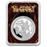 2023 – Yu-Gi-Oh! Game Flip Coin 25 Years 1 Oz 999 Silver Niue ST/BU in TEP