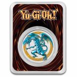 2023 – Yu-Gi-Oh! Blue-Eyes White Dragon 1oz 999 Silver Colored Niue ST/BU in TEP