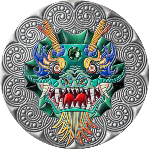 2024 - $5 Niue AF - 2 OZ Mandala Collection - Dragon