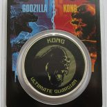2021 – Niue 2 Dollar Godzilla vs. Kong Ultimate Guardian 1 Oz Silver