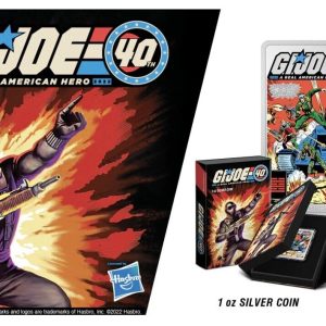 G.I. Joe 40th Anniversary 1oz Silver Coin (NZmint) 2022. Low mintage 1982