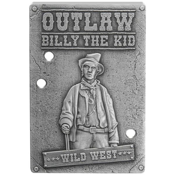 1 oz Niue 2023 - BILLY the KID Revolverheld - Antique Finish - 2 NZD-