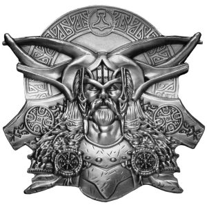 2022 Ghana Norse Gods Thor Ultra High Relief Silver Plated Antiqued GH¢2 Coin
