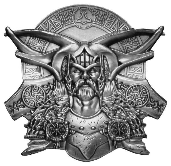 2022 Ghana Norse Gods Thor Ultra High Relief Silver Plated Antiqued GH¢2 Coin