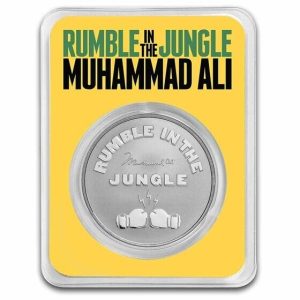 Muhammad Ali Rumble in the Jungle 1oz 999 Silver Niue 2023 Blister-