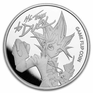 Yu-Gi-Oh! Game Flip Coin 25 Years 1 Oz 999 Silver Niue 2023 ST/BU