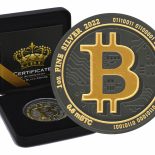 2022 – 1 oz Silver Bitcoin Niue Gold Black Empire Edition
