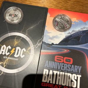 2023 50c - 60th Anniversary of Bathurst and AC/DC 50th Anniversary Coins - UNC