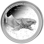 2023 – Prehistoric Life Dunkleosteus (11.) Silver Coin 1 oz 999 Silver Congo ST