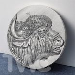 Buffalo Expressions of Wildlife 2 oz Antique finish Silver Coin Cameroon 2022