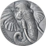 2023 – Elephant Expressions of Wildlife 2 oz Silver Coin CFA Cameroon