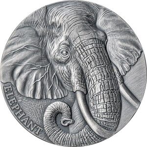Elephant Expressions of Wildlife 2 oz Silver Coin CFA Cameroon 2023