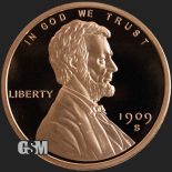1909 – 2 oz Lincoln Wheat Cent Copper Round .999 Pure Fine Copper BU