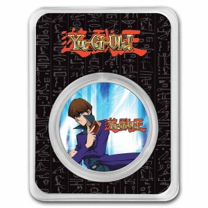 2022 Niue 1 oz Colorized Ag $2 Yu-Gi-Oh! - Seto Kaiba in TEP "imperfect"