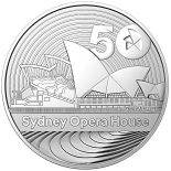 2023 – Sydney Opera House 50. Anniversary 1 oz 999 Silver Australia ST/BU