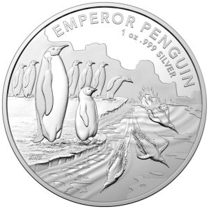 2023 - Antarctic Emperor Penguin (1st) 1 oz Silver Australia 1 oz 999 Silver ST/BU