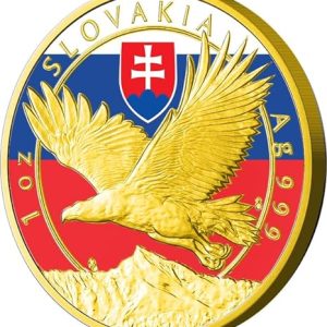 2023 - SLOVAK EAGLE Flag Beasts 1oz Silver Coin $2 Niue