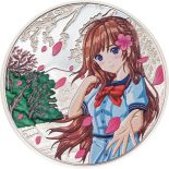 2023 – Manga 1 Oz silver coin Spring Cook Islands Color PP / Proof with original packaging