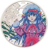 2023 – Manga 1 Oz Silbermünze Winter Cook Islands Color PP / Proof mit OVP Country Cook Islands