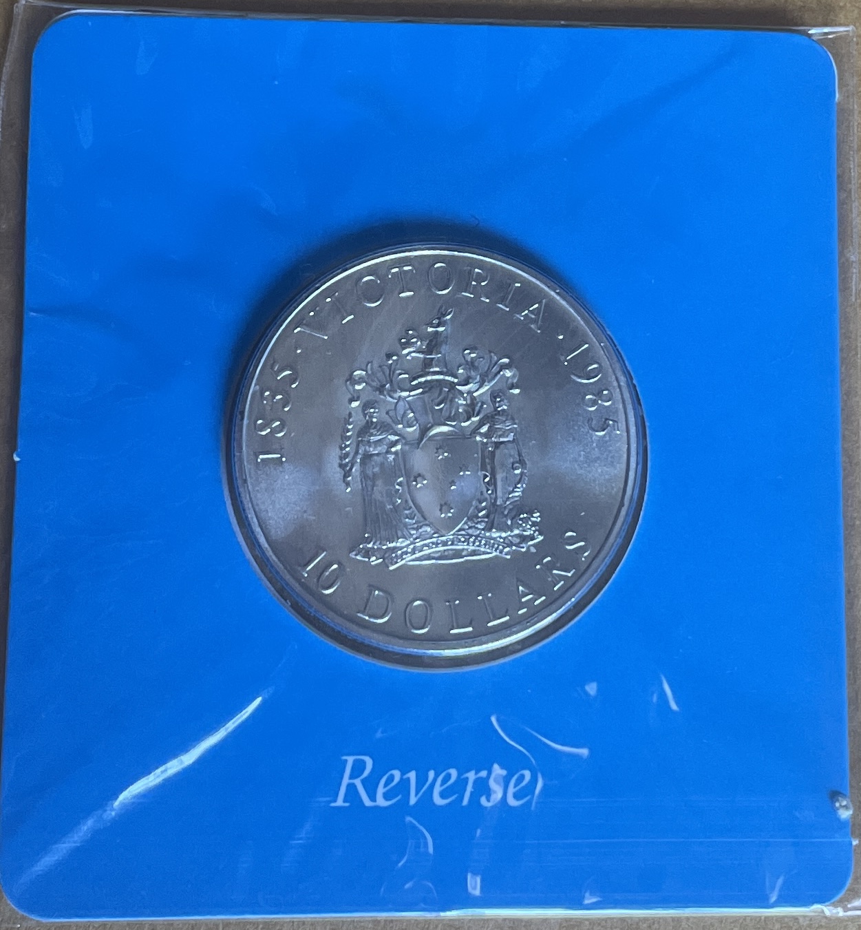 1985 Australia Victoria Silver $10 State Series Uncirculated Coin