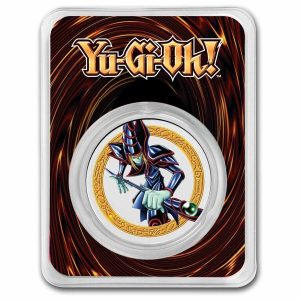 2023 - Yu-Gi-Oh! Dark Magician 1oz 999 Silver Colored Niue ST / BU in TEP