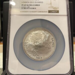 2012 London £10 Olympic Pegasus Silver Proof 5oz Coin - NGC PF69