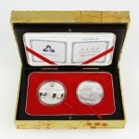 1998 Canada $5, China 10 Yuan 2 Coin Set 60th Anniversary Dr. Norman Bethune