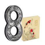2019 Figure Eight Koi Fish – 2oz Silver Antiqued