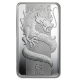 2012 – PAMP Year of the Dragon 100 gram Silver Bar In Assay Card