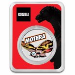 2023 – Mothra Godzilla Silver Coin Color 1 Oz 999 Niue $2 ST/BU