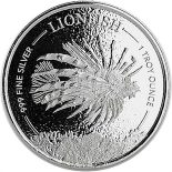 2019 – Barbados 1 oz Silver 999 Lionfish Firefish 1 oz 999 Silver Coins