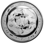 2023 – Koi Fish 1 Oz 999 Silver Fiji 1 Dollar Proof Like