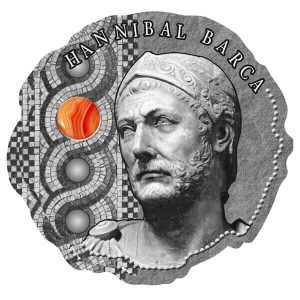 2020 - Hannibal Barca Antique finish Silver Coin 500 Francs Cameroon