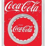 Coca-Cola® 1 oz .999 Silver Colorized Round (Bottle Cap) In TEP