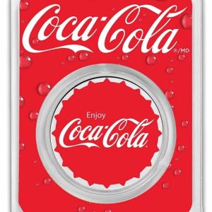 Coca-Cola® 1 oz .999 Silver Colorized Round (Bottle Cap) In TEP