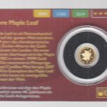2019 – Gold Coin Card – Gabon 1000 Francs Gold PP 40 Years Maple Leaf