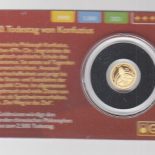 2021 – Gold Coin Card – Congo 10 Francs Gold PP Confucius