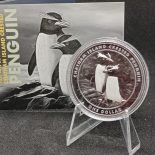 2020 – NZ1$ CRESTED PENGUIN 1oz Ag 999 Certyfikat