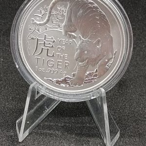 2022 - AUSTRALIA 1 $ YEAR OF THE TIGER 1 OZ. SILVER .999 LUNAR RAM
