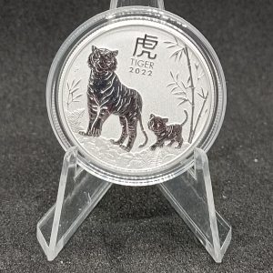 2022 - AUSTRALIA 50Cents YEAR OF THE TIGER LUNAR 1/2 OZ SILVER 999