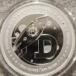 DOGE To The Moon Dogecoin 1 Troy Oz .999 Fine Silver Round Coin – in capsule