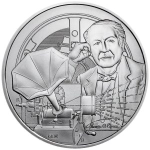 2023 - Thomas Edison 1oz 999 Silver Icons of Inspiration (7.) Niue $2 ST / BU