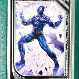 2023 - MARVEL mint Trading Coins BLACK PANTHER NZ Mint ONLY 186/250 Coins Limited Green